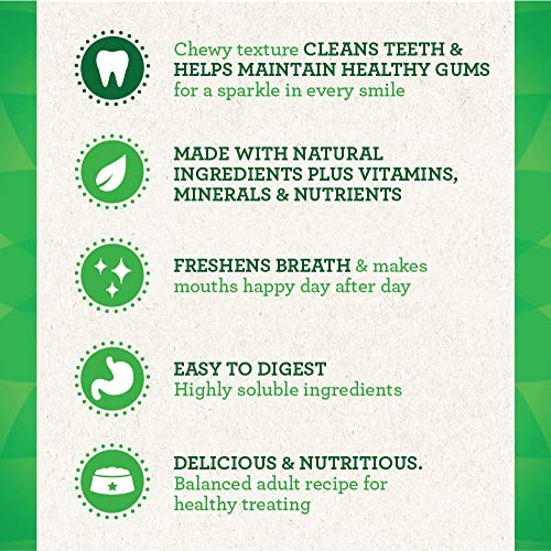 GREENIES Original Petite Natural Dog Dental Care Chews Oral Health Dog Treats, 27 oz. Pack (45 Treats)