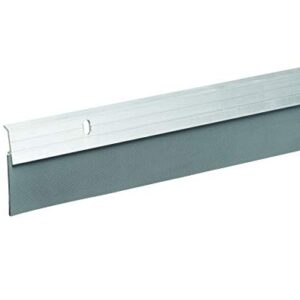 Frost King A79/36H Premium Aluminum and Reinforced Rubber Door Sweep 2-Inch by 36-Inch, Brushed Chrome