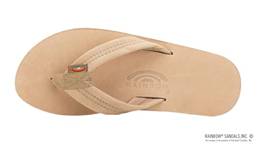 Rainbow Sandals Men Premium Leather Double Layer, Sierra Brown, X-Large (11-12)