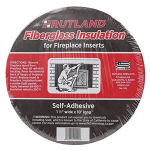rutland products 1111 fireplace insert insulation fiberglass, 1-1/2-inch by 10-feet, 1-1/2" x 10', yellow