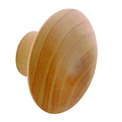 Prime-Line N 6756 1-3/4 In., Hardwood, Bi-Fold Pull Knob (2 Pack)