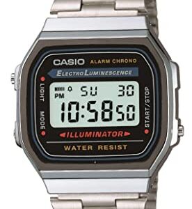 Casio Men's Vintage A168WA-1 Electro Luminescence Watch