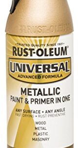 Rust-Oleum 314560 Universal All Surface Metallic Spray Paint, 11 oz, Satin Bronze