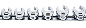 Sunex 9708 3/8-Inch Drive Fractional Crowfoot Flare Nut Wrench Set, 3/8-Inch - 7/8-Inch, Fully Polished, 8-Piece