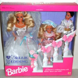 Barbie Dream Wedding Gift Set w Barbie, Stacie & Todd Dolls (1993)