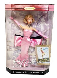 barbie doll as marilyn monroe in the pink dress from gentlemen prefer blondes