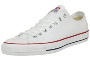 converse unisex chuck taylor all star low top optical white sneakers - 12 b(m) us women / 10 d(m) us men