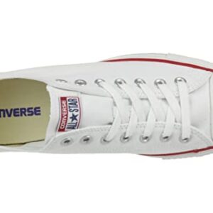 Converse Unisex Chuck Taylor All Star Low Top Optical White Sneakers - 12 B(M) US Women / 10 D(M) US Men