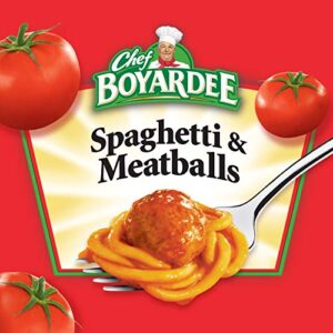 Chef Boyardee Spaghetti & Meatballs in Tomato Sauce, 7.5-Ounce Microwavable Bowls (Pack of 12)