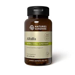 nature's sunshine alfalfa, 100 capsules