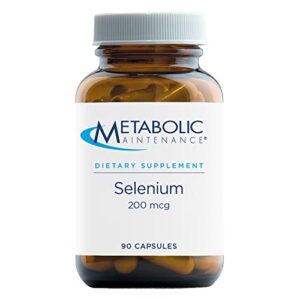 metabolic maintenance selenium - 200 micrograms, l-selenomethionine with better absorption + antioxidant activity (90 capsules)