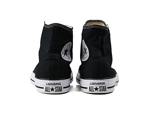 Converse Clothing & Apparel Chuck Taylor All Star Canvas High Top Sneaker, Black/White, 12 Women/10 Men