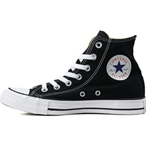 Converse Clothing & Apparel Chuck Taylor All Star Canvas High Top Sneaker, Black/White, 12 Women/10 Men