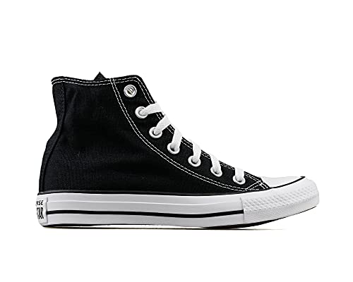 Converse Clothing & Apparel Chuck Taylor All Star Canvas High Top Sneaker, Black/White, 12 Women/10 Men