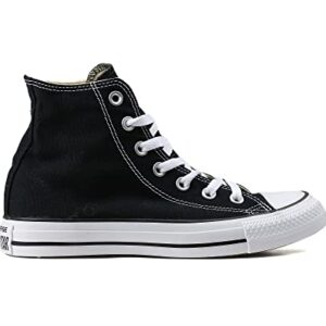 Converse Clothing & Apparel Chuck Taylor All Star Canvas High Top Sneaker, Black/White, 12 Women/10 Men