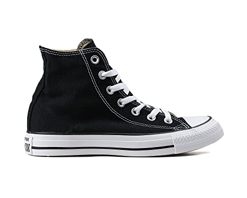 Converse Clothing & Apparel Chuck Taylor All Star Canvas High Top Sneaker, Black/White, 12 Women/10 Men