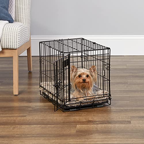 MidWest Homes for Pets Newly Enhanced Single & Double Door iCrate Dog Crate, Includes Leak-Proof Pan, Floor Protecting Feet , Divider Panel & New Patented Features