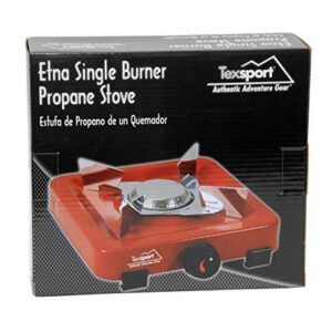 Texsport Compact Single Burner Propane Stove for Outdoor Camping Backpacking Hiking , Green