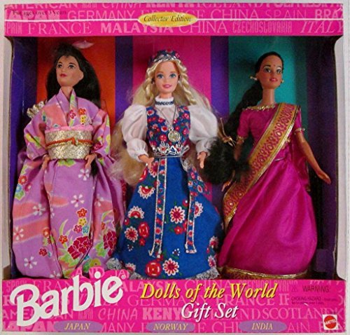 BARBIE DOLLS OF THE WORLD COLLECTION GIFT SET - 3 DOLLS 1995