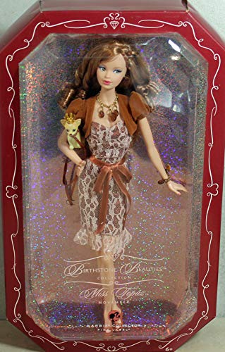 Miss Topaz Barbie Doll; Birthstone Beauties Pink Label Collection