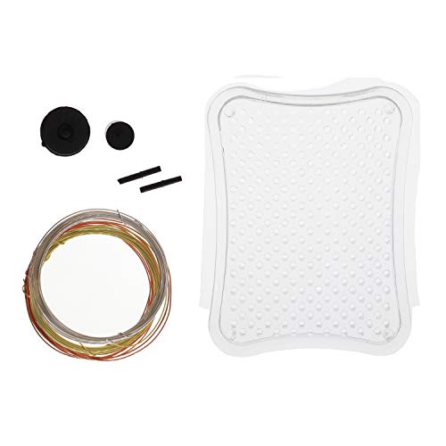 The Beadsmith, Wig Jig, Wig-A-Ma-Jig Beginner kit, Includes 3 x 4 inch Clear Plastic jig, Includes Plastic pegs and 2 Yards of Copper, Silver and Gold Craft Wire