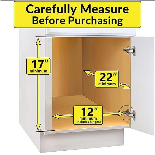 LYNK PROFESSIONAL® Pull Out Cabinet Organizer (Double) Slide Out Drawers for Kitchen Cabinets - Lifetime Limited Warranty - Sliding Pantry Shelves - Roll Out Shelf for Pots, Pans - 11"D x 21"W Chrome