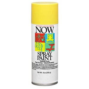 krylon 21206 9-ounce now spray paint, sunshine yellow