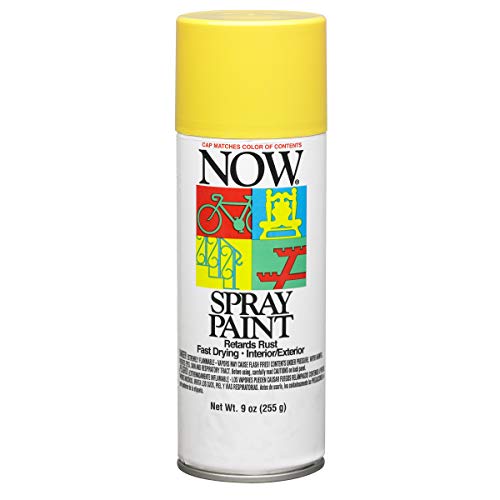 Krylon 21206 9-Ounce Now Spray Paint, Sunshine Yellow