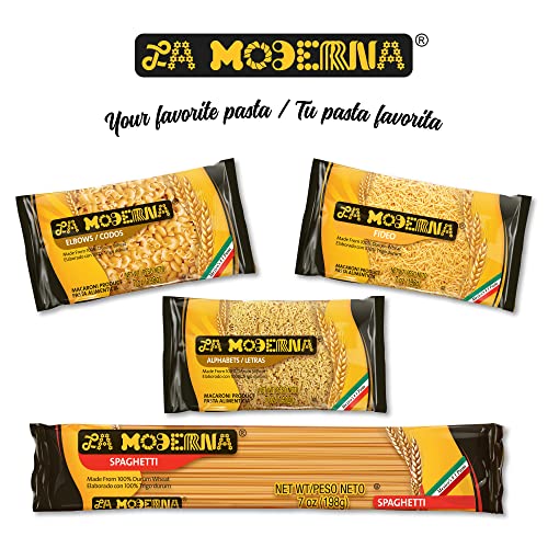 La Moderna Stars Pasta, Noodles, Durum Wheat, Protein, Fiber, Vitamins, 7 Oz