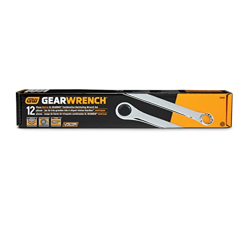 GEAWRENCH 12 Pc. Gearbox XL Ratcheting Wrench Set, Metric - 85988