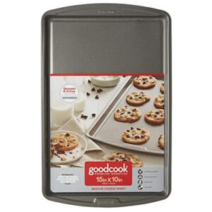 Good Cook Cookie Baking Sheet, 15 x 10 Inch, Gray