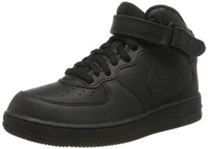 nike mens air force 1 basketball shoe, black/black, 12