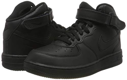 Nike Mens Air Force 1 Basketball Shoe, Black/Black, 12