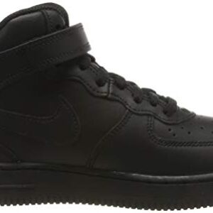 Nike Mens Air Force 1 Basketball Shoe, Black/Black, 12