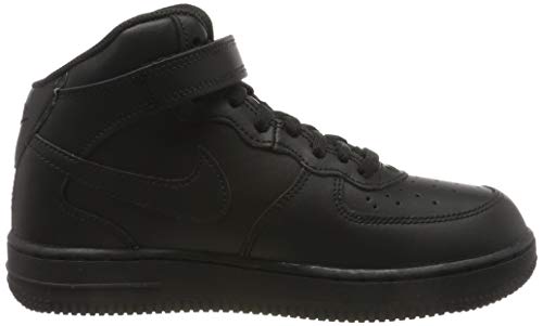 Nike Mens Air Force 1 Basketball Shoe, Black/Black, 12