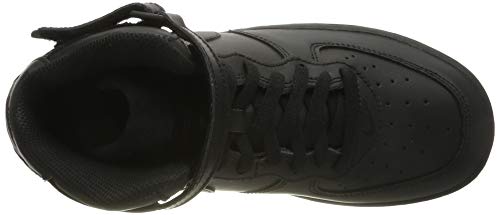 Nike Mens Air Force 1 Basketball Shoe, Black/Black, 12