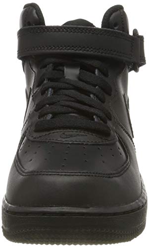 Nike Mens Air Force 1 Basketball Shoe, Black/Black, 12