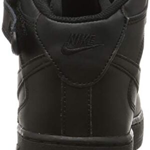 Nike Mens Air Force 1 Basketball Shoe, Black/Black, 12