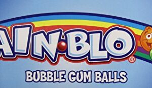 Rain-blo Bubble Gum Balls, 1.7 Ounce Tube, Pack of 24