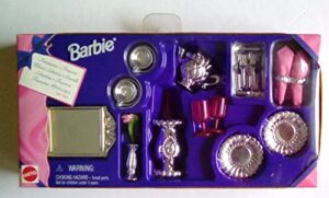 barbie pretty treasures-dinner set-1995