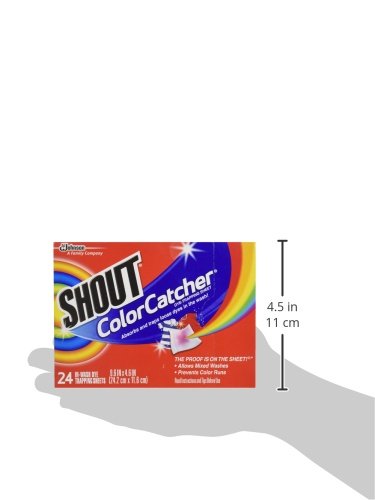 Shout Color Catcher, Dye-Trapping Sheets, 24 Sheets