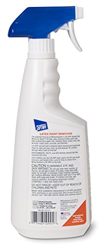 Motsenbocker's Lift Off 41301 22-Ounce Latex Paint Remover Spray is Environmentally Friendly Safely Removes Latex Paint and Enamel and Works on Multiple Surfaces Water-Based and Biodegradable