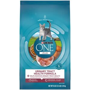 purina one high protein dry cat food, +plus urinary tract health formula - 3.5 lb. bag