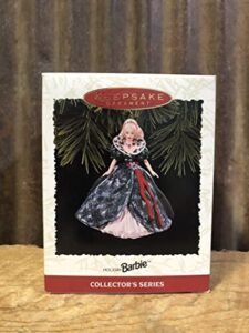 keepsake ornament, holiday barbie, collector's series, third in the holiday barbie series. handcrafted, dated 1995