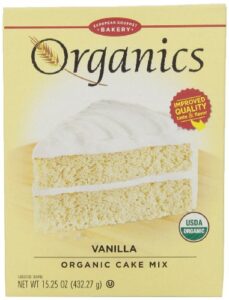 european gourmet bakery, organic vanilla cake mix, 15.25 oz