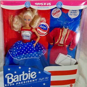 Barbie For President Gift Set - Toys R Us Limited Edition Doll - 1991 Mattel