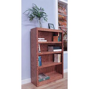 Concepts In Wood Midas Four Shelf Bookcase 48" H Medium Oak Finish