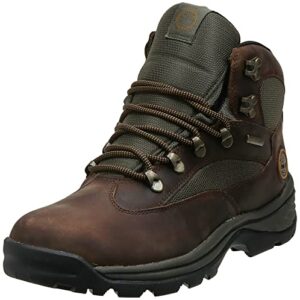 timberland men's chocorua trail mid waterproof snow shoe, brown/green, 10 d - medium