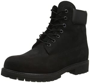 timberland men's 6 inch premium waterproof boot, black nubuck, 8.5