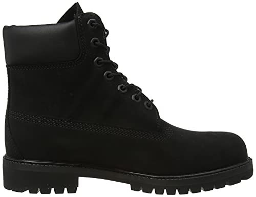 Timberland Men's 6 inch Premium Waterproof Boot, Black Nubuck, 8.5